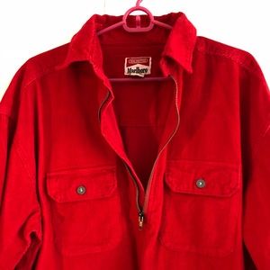 Marlboro Cigarettes Vintage Red Corduroy Shirt